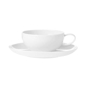 Vista Alegre Domo White Tea Cup And Saucer, Set Of 4