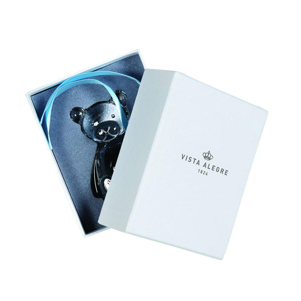 Load image into Gallery viewer, Vista Alegre Teddy Bear Case with Sculpture Blue Lace
