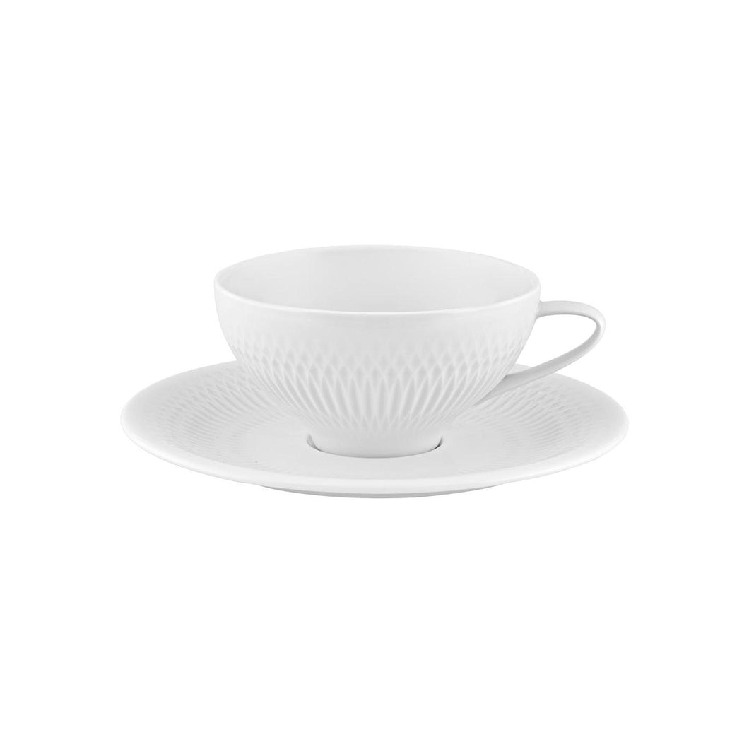 Vista Alegre Utopia Tea Cup And Saucer, Set Of 2