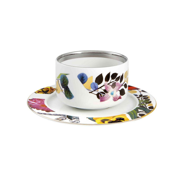 Load image into Gallery viewer, Vista Alegre Lacroix - Primavera Set 2 Tea Cups And Saucers
