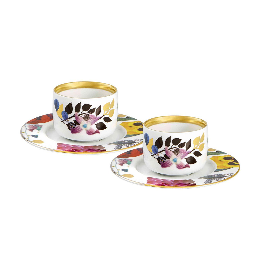 Vista Alegre Lacroix - Primavera Set 2 Coffee Cups And Saucers