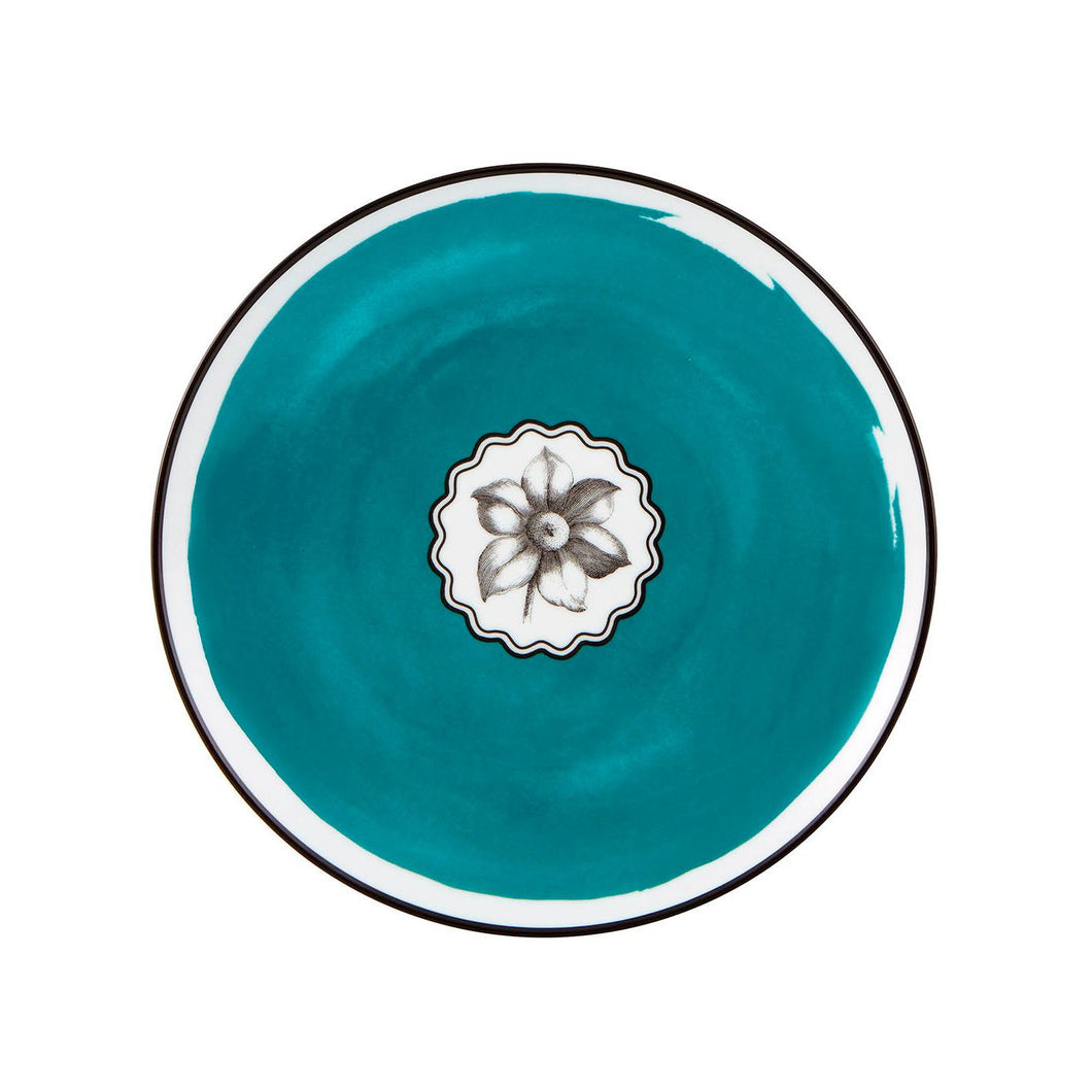 Vista Alegre Christian Lacroix - Herbariae Dessert Plate Peacock, Set of 4