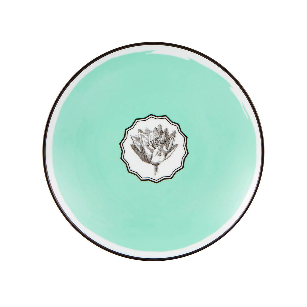 Vista Alegre Christian Lacroix - Herbariae Dessert Plate Green, Set of 4