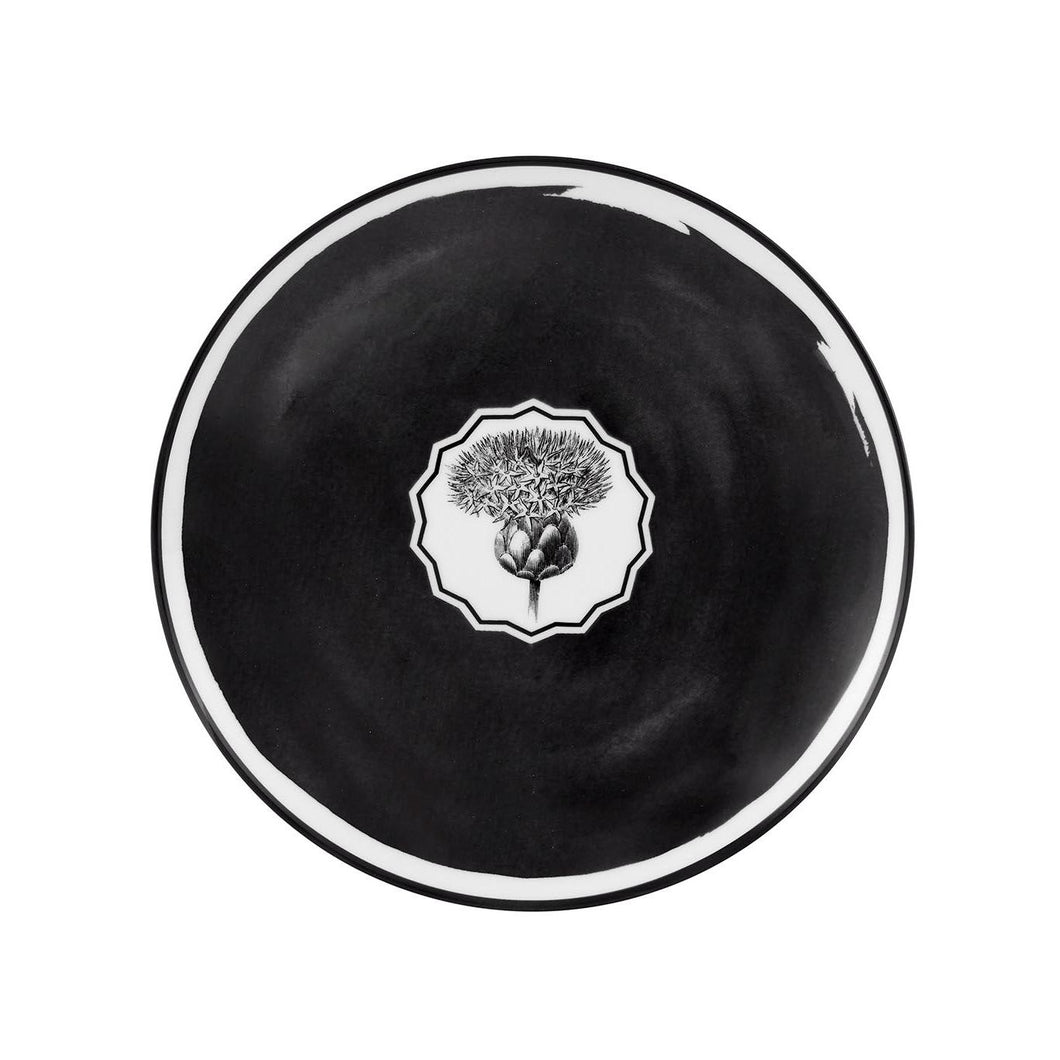 Vista Alegre Christian Lacroix - Herbariae Dessert Plate Black, Set of 4