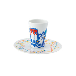 Vista Alegre Escape Goat Espresso Cup And Saucer I