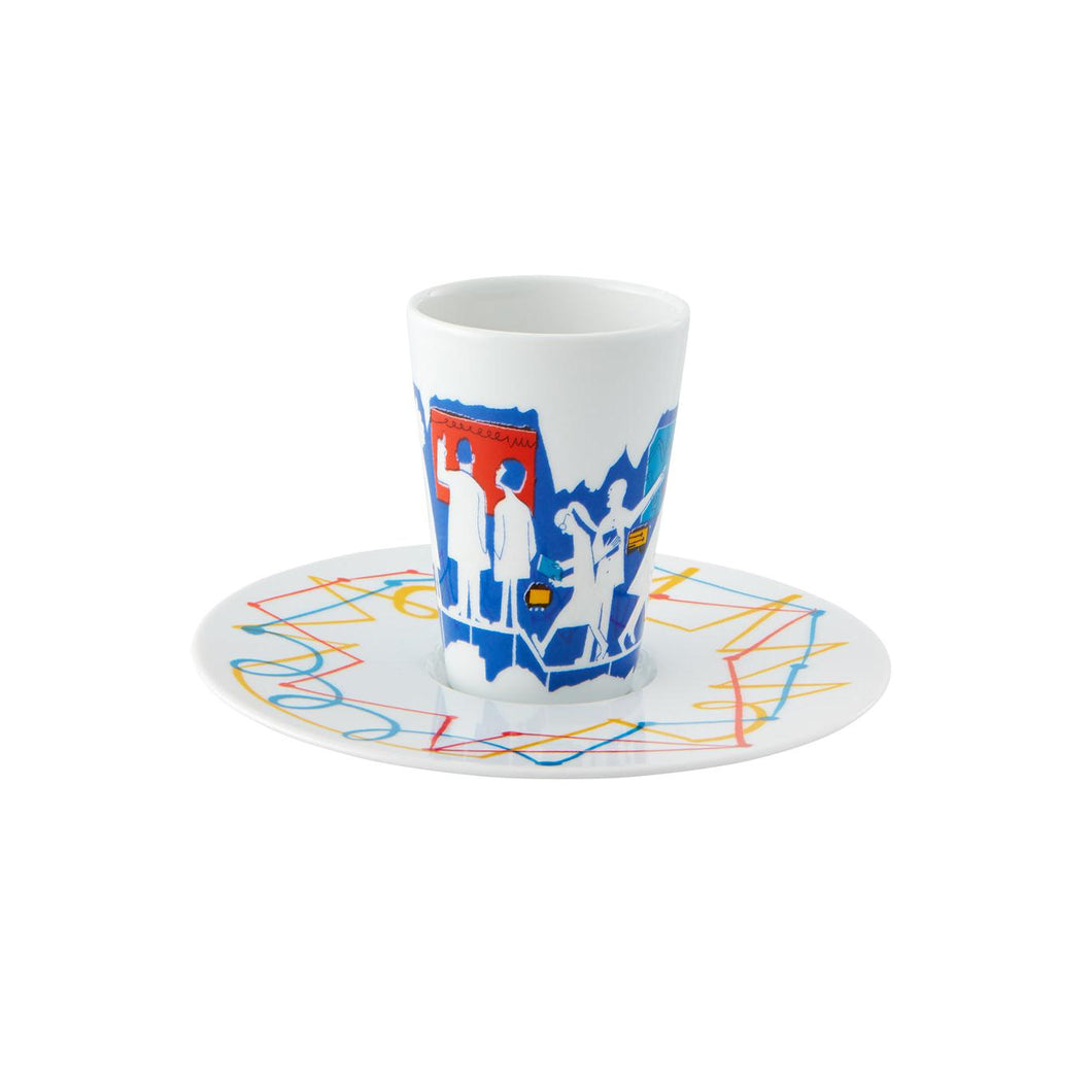Vista Alegre Escape Goat Espresso Cup And Saucer I