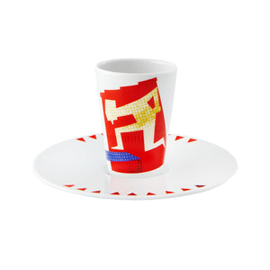 Vista Alegre Escape Goat Espresso Cup And Saucer Ix