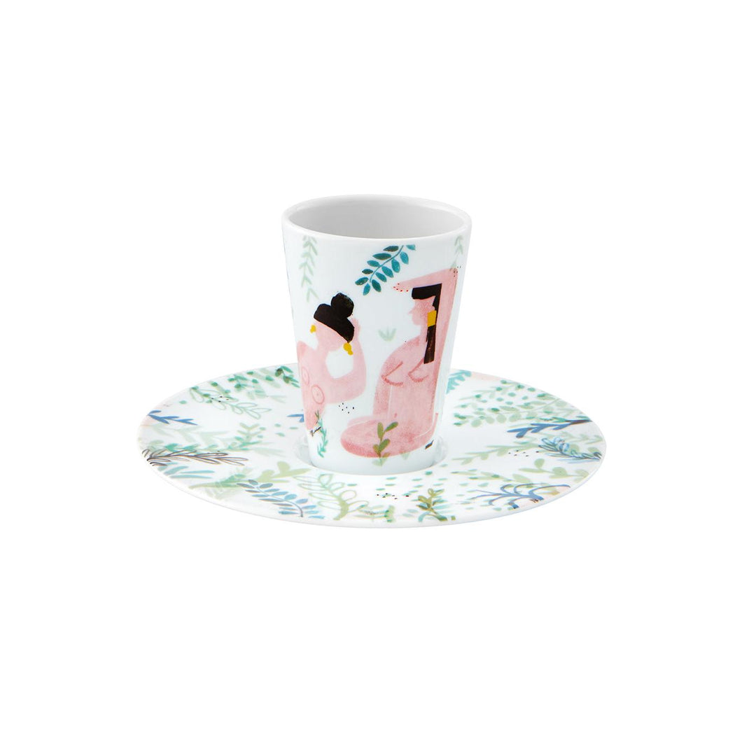 Vista Alegre Escape Goat Espresso Cup And Saucer Vi