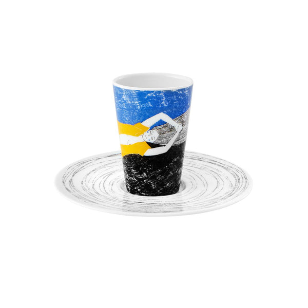 Load image into Gallery viewer, Vista Alegre Escape Goat Espresso Cup And Saucer Vii
