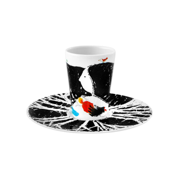Load image into Gallery viewer, Vista Alegre Escape Goat Espresso Cup And Saucer Viii
