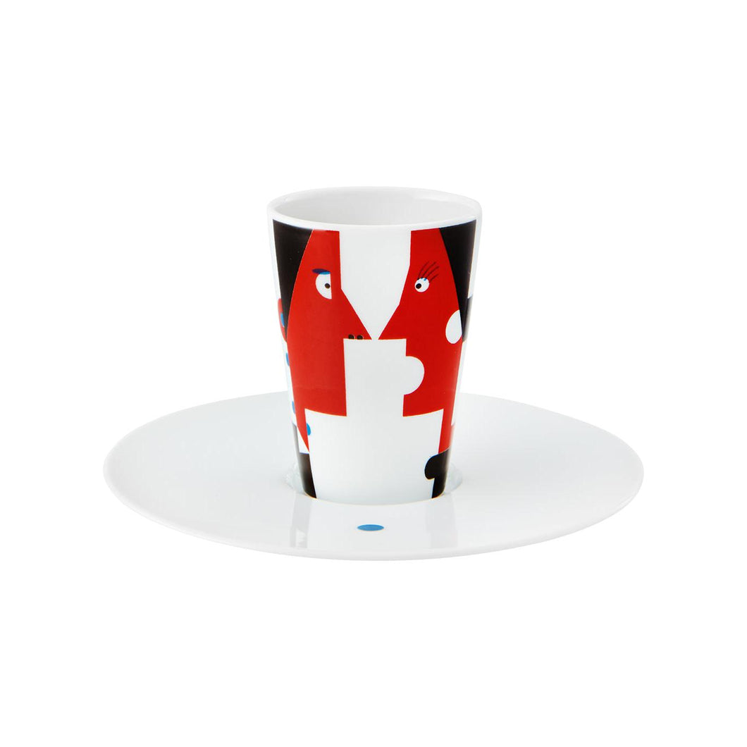 Vista Alegre Escape Goat Espresso Cup And Saucer X