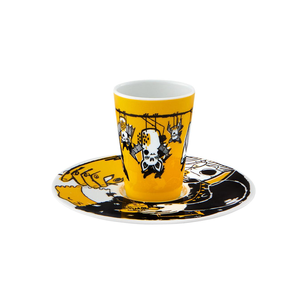 Vista Alegre Escape Goat Espresso Cup And Saucer Xliii