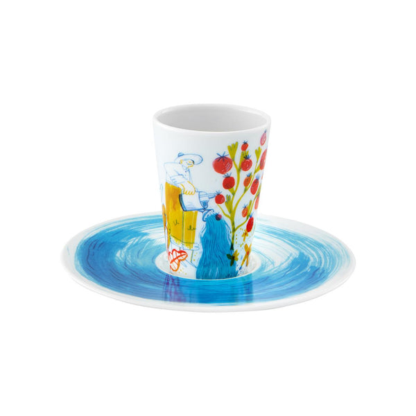 Load image into Gallery viewer, Vista Alegre Escape Goat Espresso Cup And Saucer Xliv
