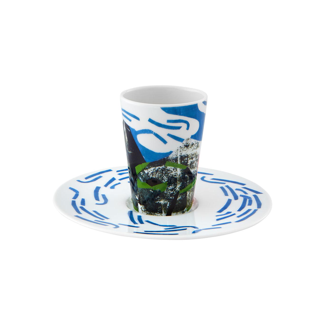 Vista Alegre Escape Goat Espresso Cup And Saucer