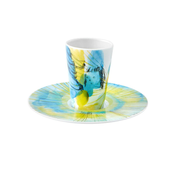 Load image into Gallery viewer, Vista Alegre Escape Goat Espresso Cup And Saucer Xvi
