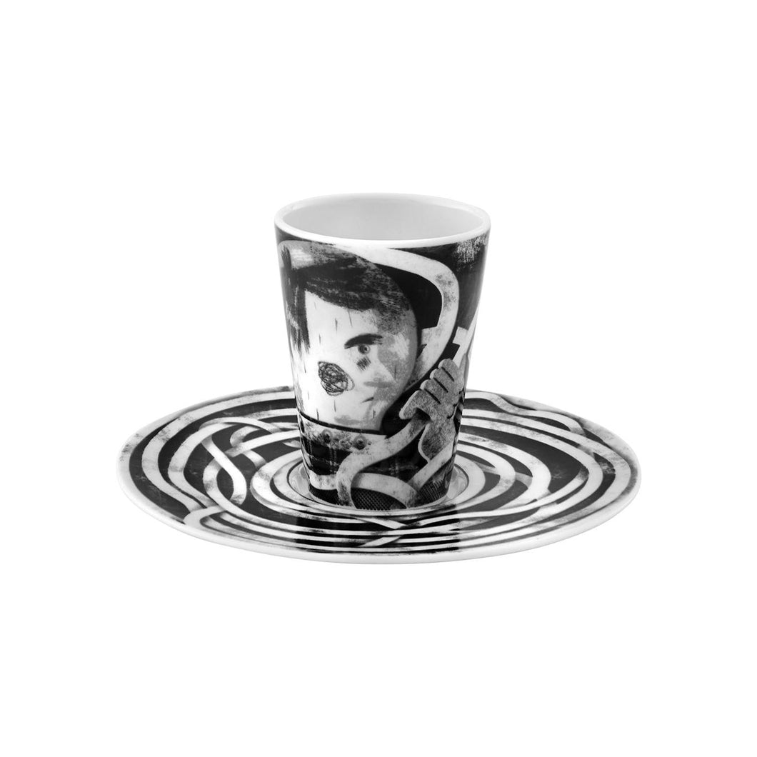 Vista Alegre Escape Goat Espresso Cup And Saucer Xxiii