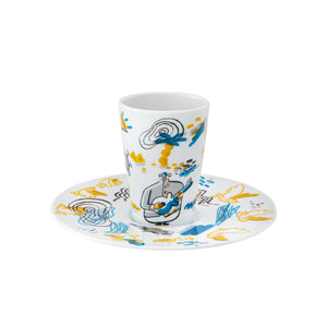 Vista Alegre Escape Goat Espresso Cup And Saucer Xxiv