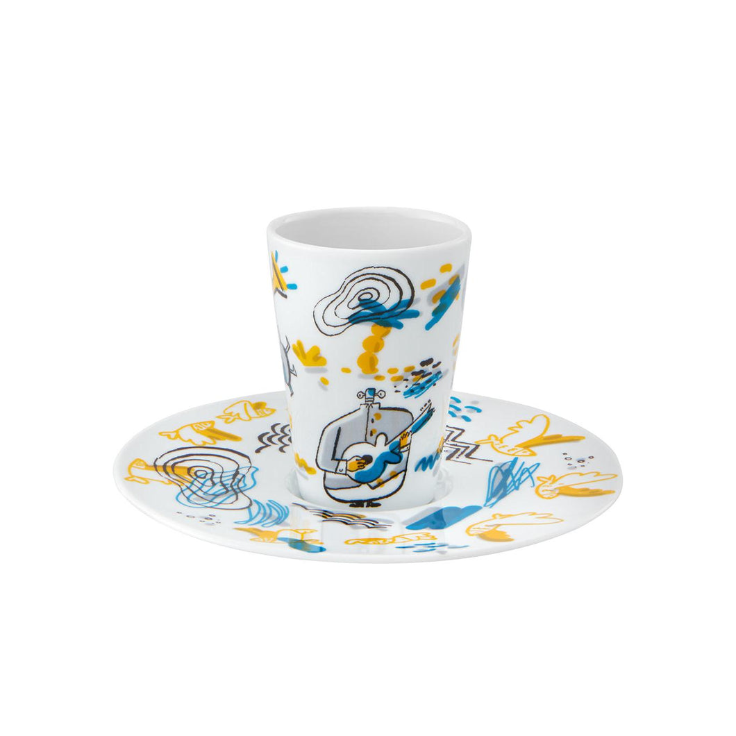 Vista Alegre Escape Goat Espresso Cup And Saucer Xxiv