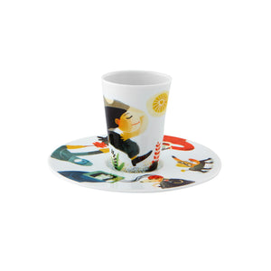 Vista Alegre Escape Goat Espresso Cup And Saucer Xxvi