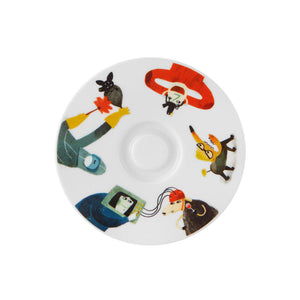 Vista Alegre Escape Goat Espresso Cup And Saucer Xxvi