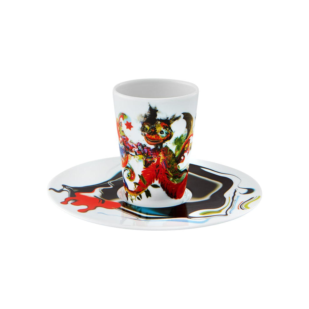 Vista Alegre Escape Goat Espresso Cup And Saucer Xxx