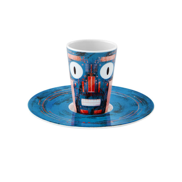 Load image into Gallery viewer, Vista Alegre Escape Goat Espresso Cup And Saucer Xxxiv
