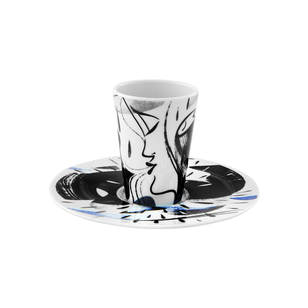 Vista Alegre Escape Goat Espresso Cup And Saucer Xxii