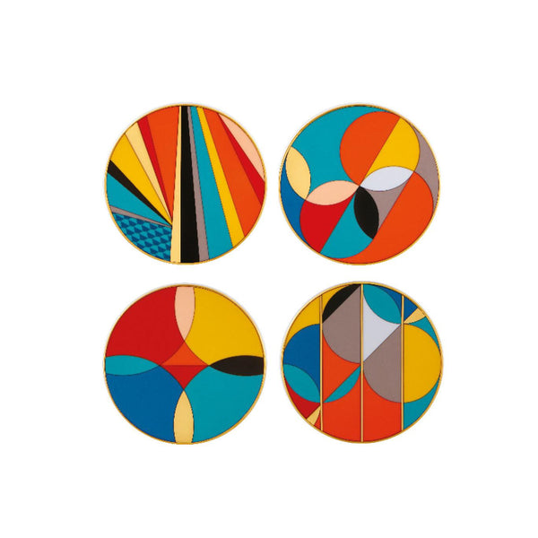 Load image into Gallery viewer, Vista Alegre Futurismo Set Of 4 Coasters
