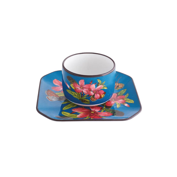 Load image into Gallery viewer, Vista Alegre Christian Lacroix - Fete Vos Jeux Set 4 Coffee Cups &amp; Saucers
