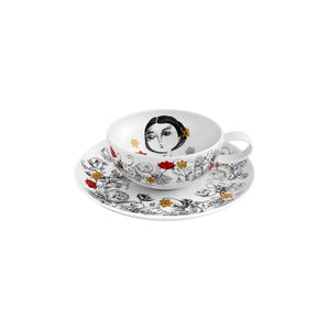 Vista Alegre Rainhas De Portugal Set of 6 Tea Cup And Saucers