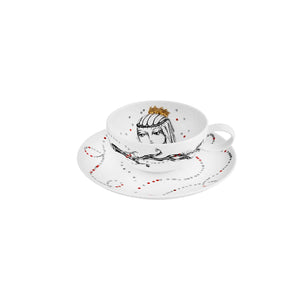 Vista Alegre Rainhas De Portugal Set of 6 Tea Cup And Saucers