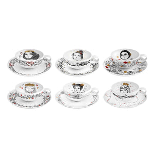 Vista Alegre Rainhas De Portugal Set of 6 Tea Cup And Saucers