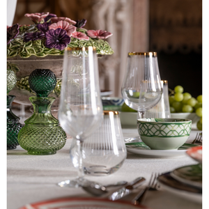 Vista Alegre Winter Garden Flute, Set of 2