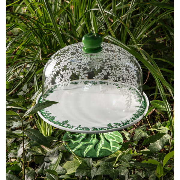 Load image into Gallery viewer, Vista Alegre Pomum Cake Stand with Dome
