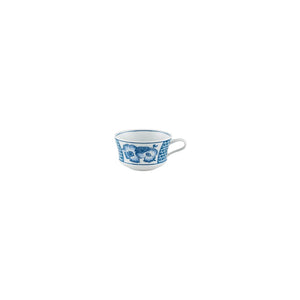 Vista Alegre Coralina Blue Tea Cup And Saucer, Set of 4