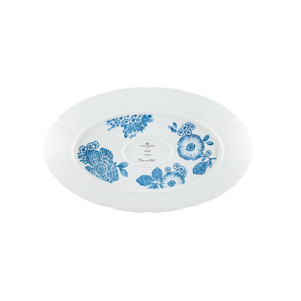 Load image into Gallery viewer, Vista Alegre Coralina Blue Large Oval Platter
