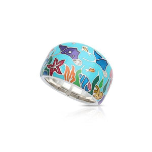 Belle Etoile Manta Ray Ring - Blue & Multi Color