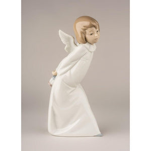 Lladro Curious Angel Figurine