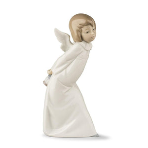 Lladro Curious Angel Figurine