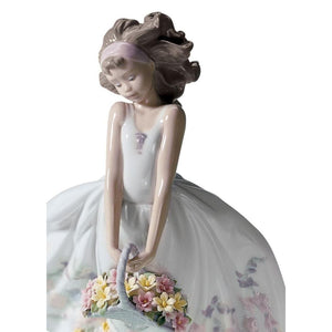 Lladro Wild Flowers Girl Figurine