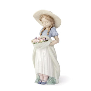 Lladro Bountiful Blossoms Girl Figurine