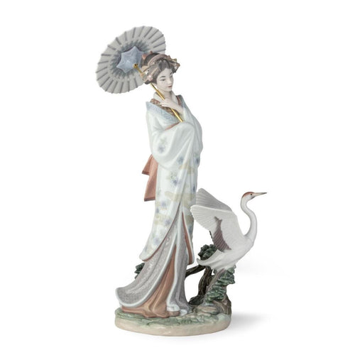 Lladro Japanese Portrait Woman Figurine