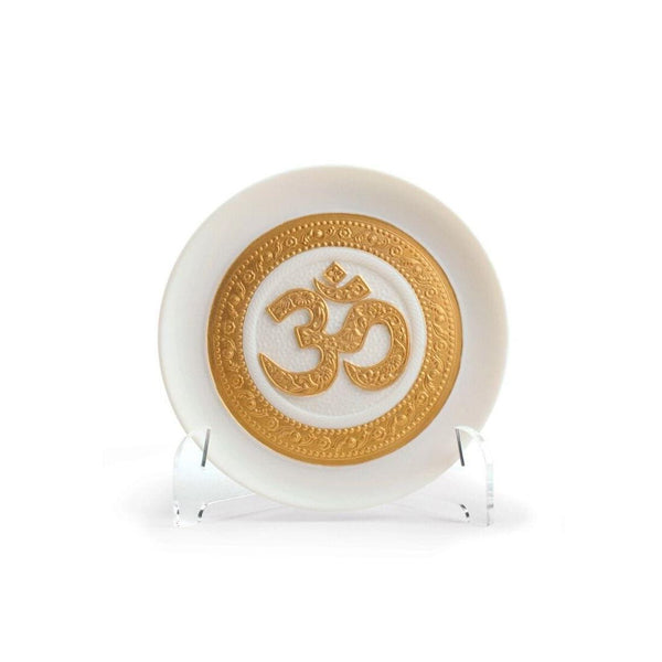 Load image into Gallery viewer, Lladro Om Decorative Plate - Golden Lustre
