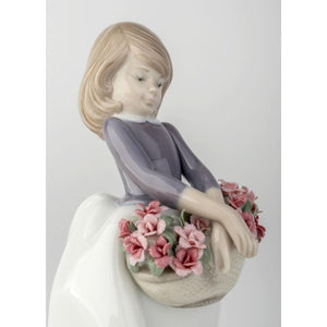 Lladro May Flowers Girl Figurine - Special Version