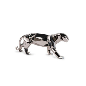 Lladro Panther (Silver) Sculpture