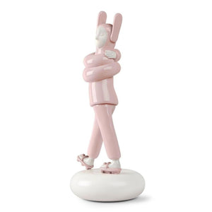 Lladro Embraced (Pink) Sculpture