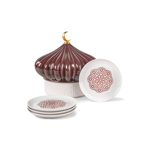 Lladro Majestic Nights Box with Plates (Garnet)