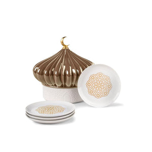 Lladro Majestic Nights Box with Plates (Brown)
