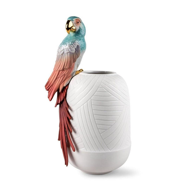 Load image into Gallery viewer, Lladro Macaw Bird Vase - Red
