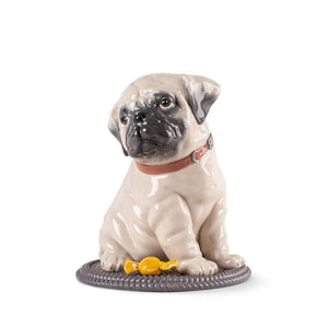 Lladro Puppie Pug Sculpture